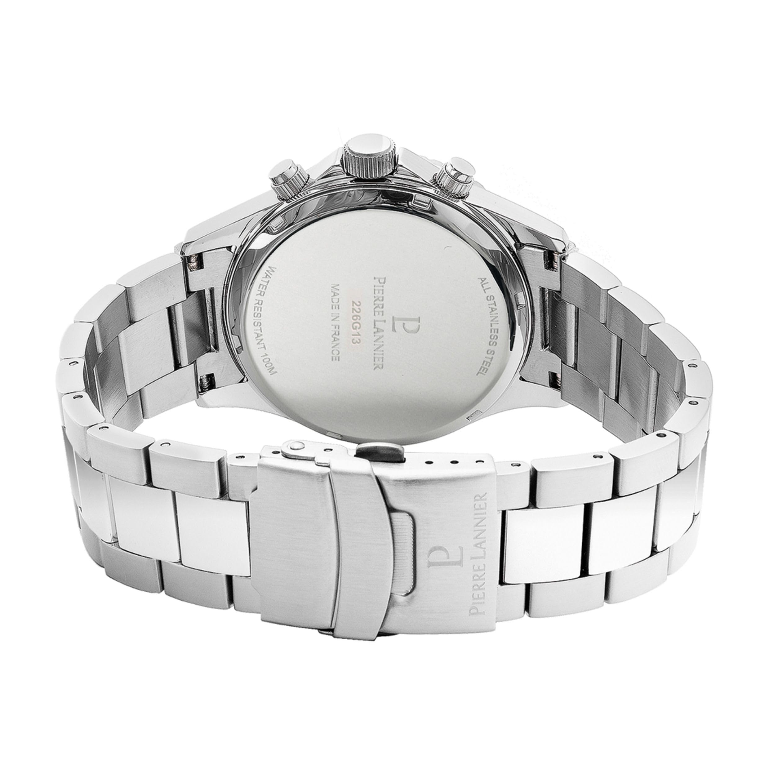 pierre-lannier-cronos-226g131-chronographe-homme-acier-noir-43-5-mm-quartz-10-at image 4