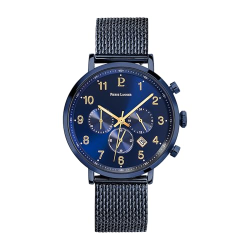 pierre-lannier-baron-chronographe-quartz-43-mm-acier-bleu-5-atm image 6