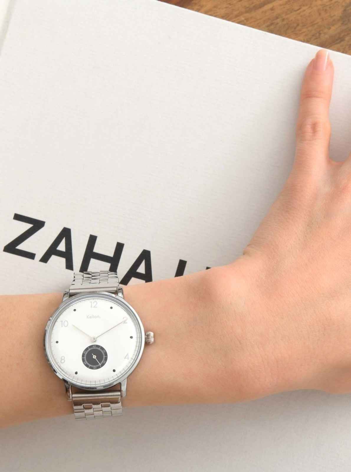 kelton-villa-silver-blanche-montre-femme-et-homme image 2