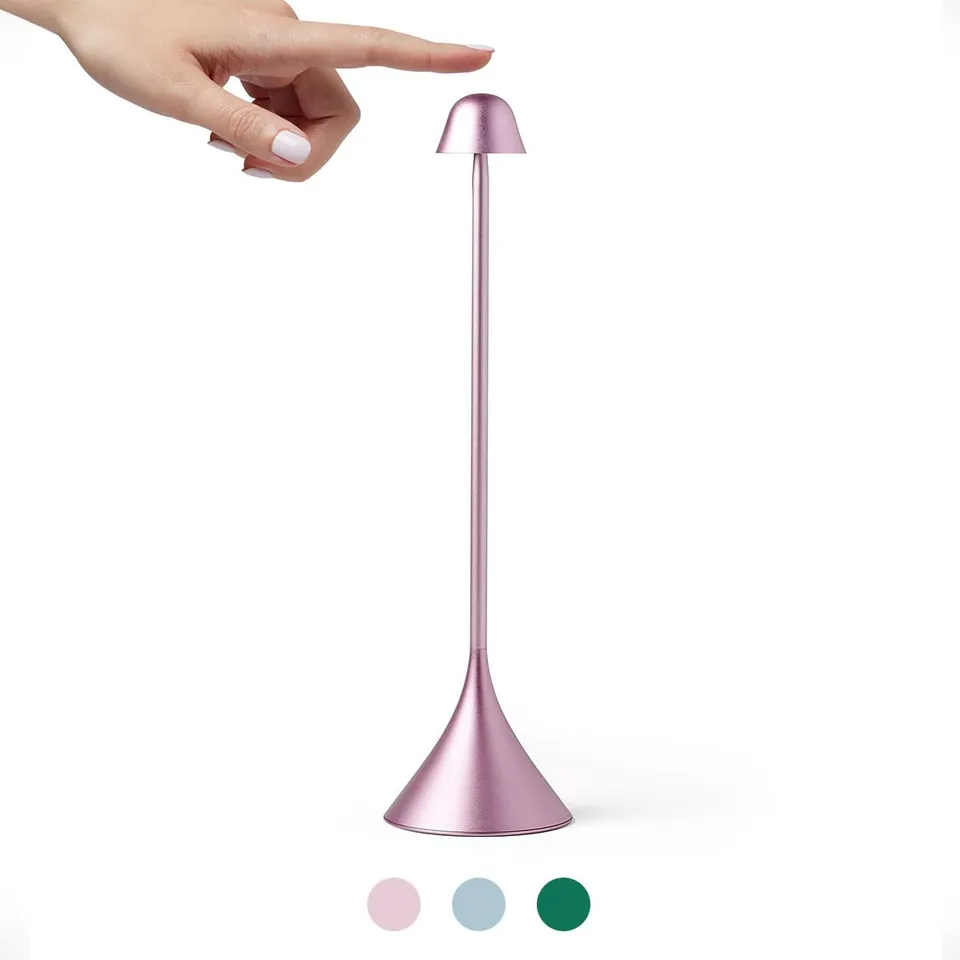 lexon-steli-lampe-de-table-tactile-led-synchronisable-rose-p-le-rechargeable-usb image 1