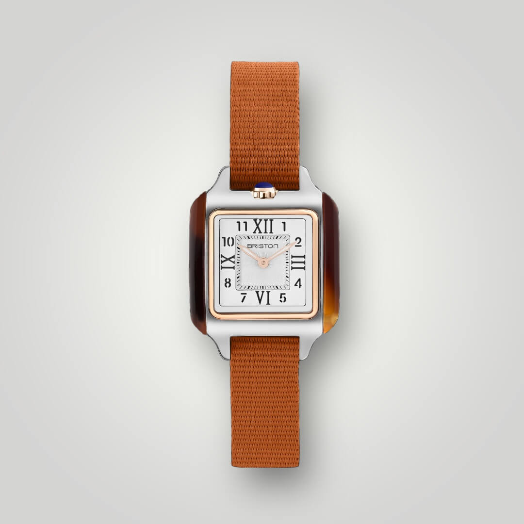 briston-bracelet-nato-nylon-12-mm-marron-clubmaster-lady image 7