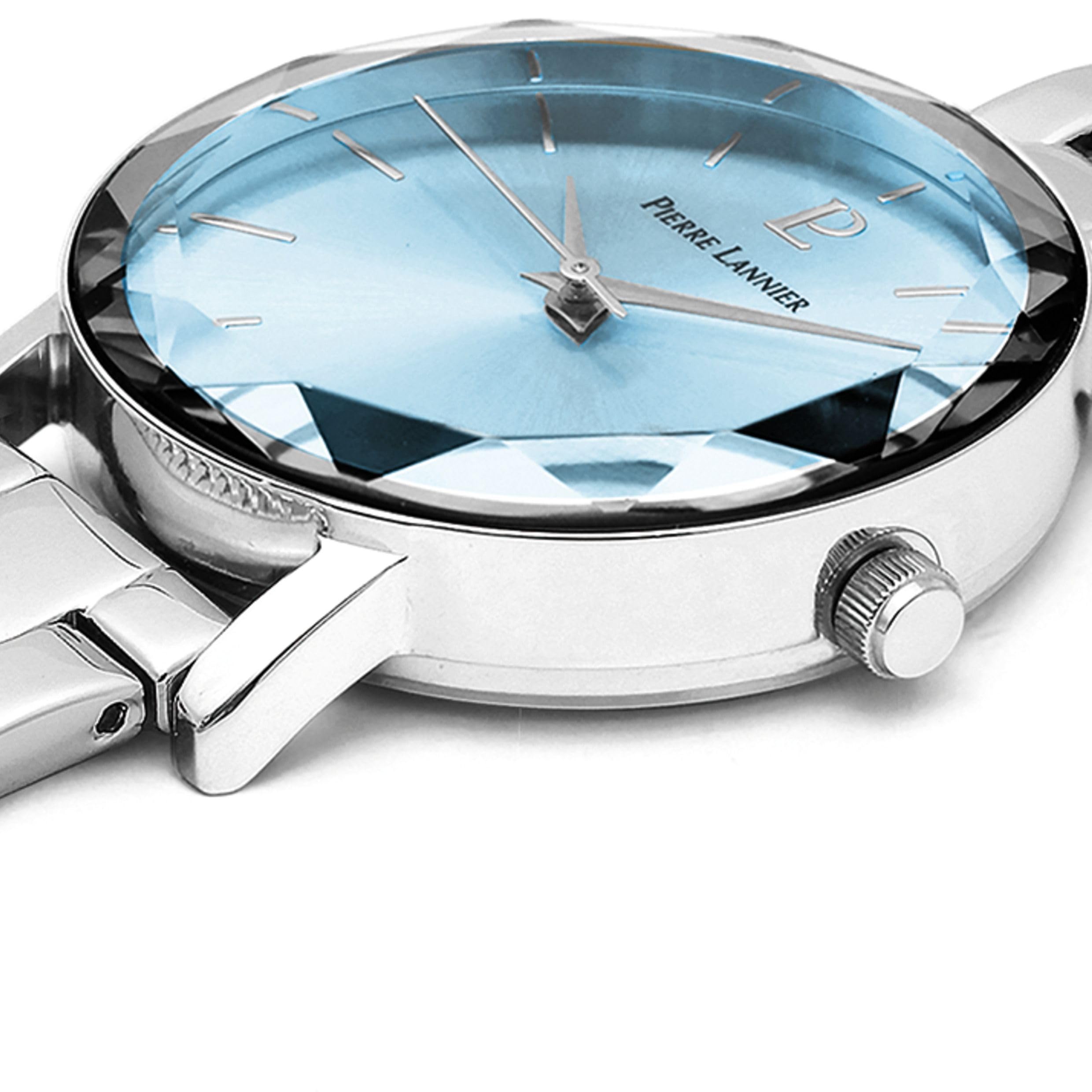 pierre-lannier-multiples-montre-quartz-30-mm-acier-inoxydable-cuir-5-atm image 3