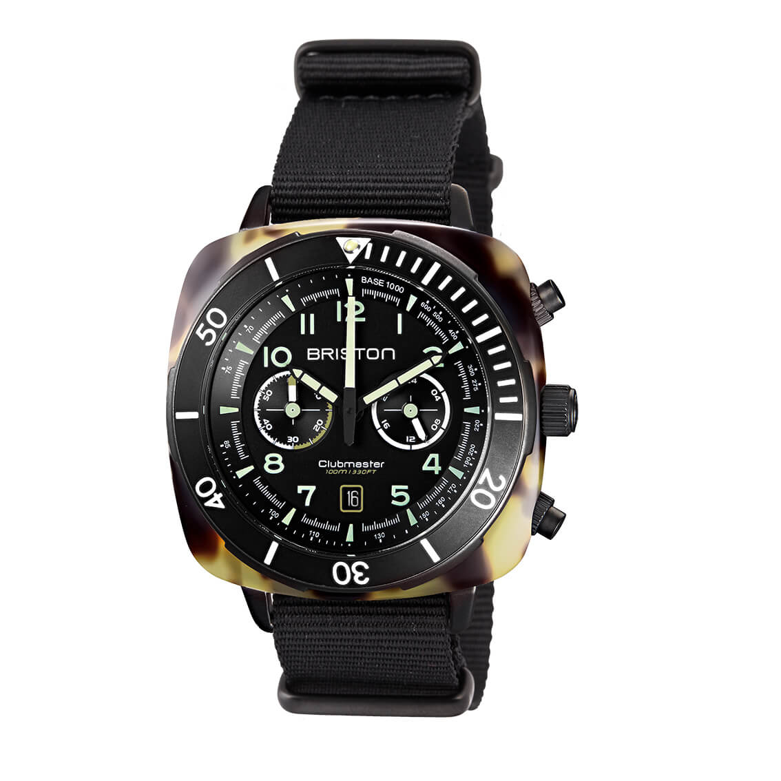 briston-bracelet-type-nato-20-mm-noir-clubmaster-classic image 6
