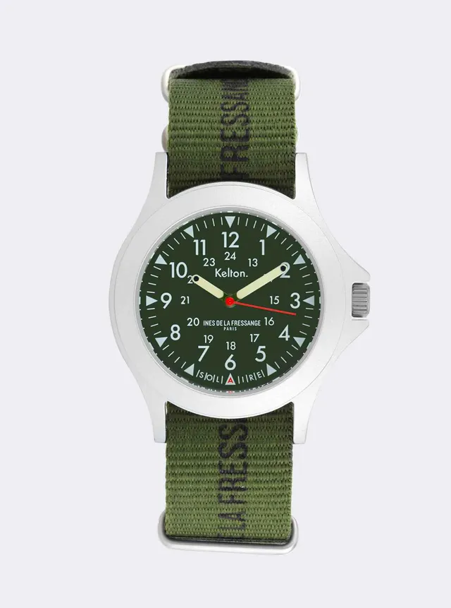 kelton-x-in-s-de-la-fressange-solaire-field-kaki-montre-solaire image 1