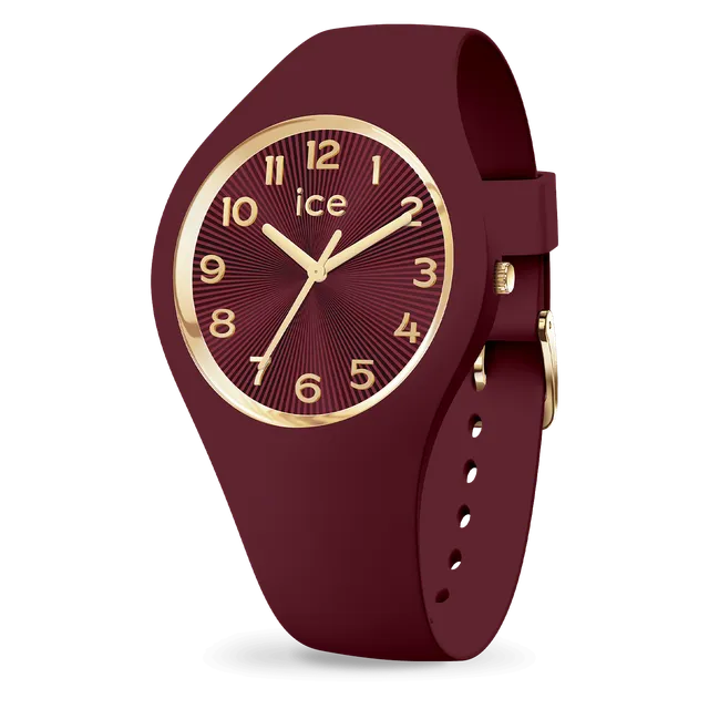 ice-watch-ice-champagne-cherry-montre-femme-silicone-dor image 1