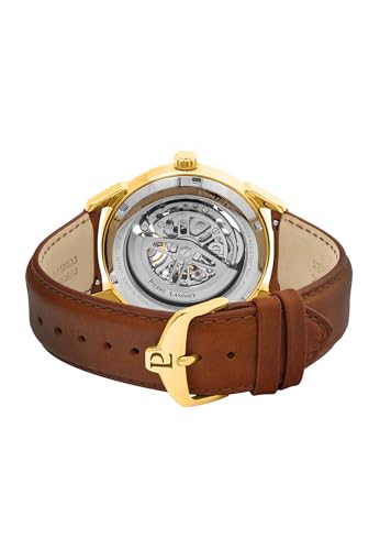 pierre-lannier-monarck-montre-automatique-homme-43-mm-acier-et-cuir-5-atm image 6