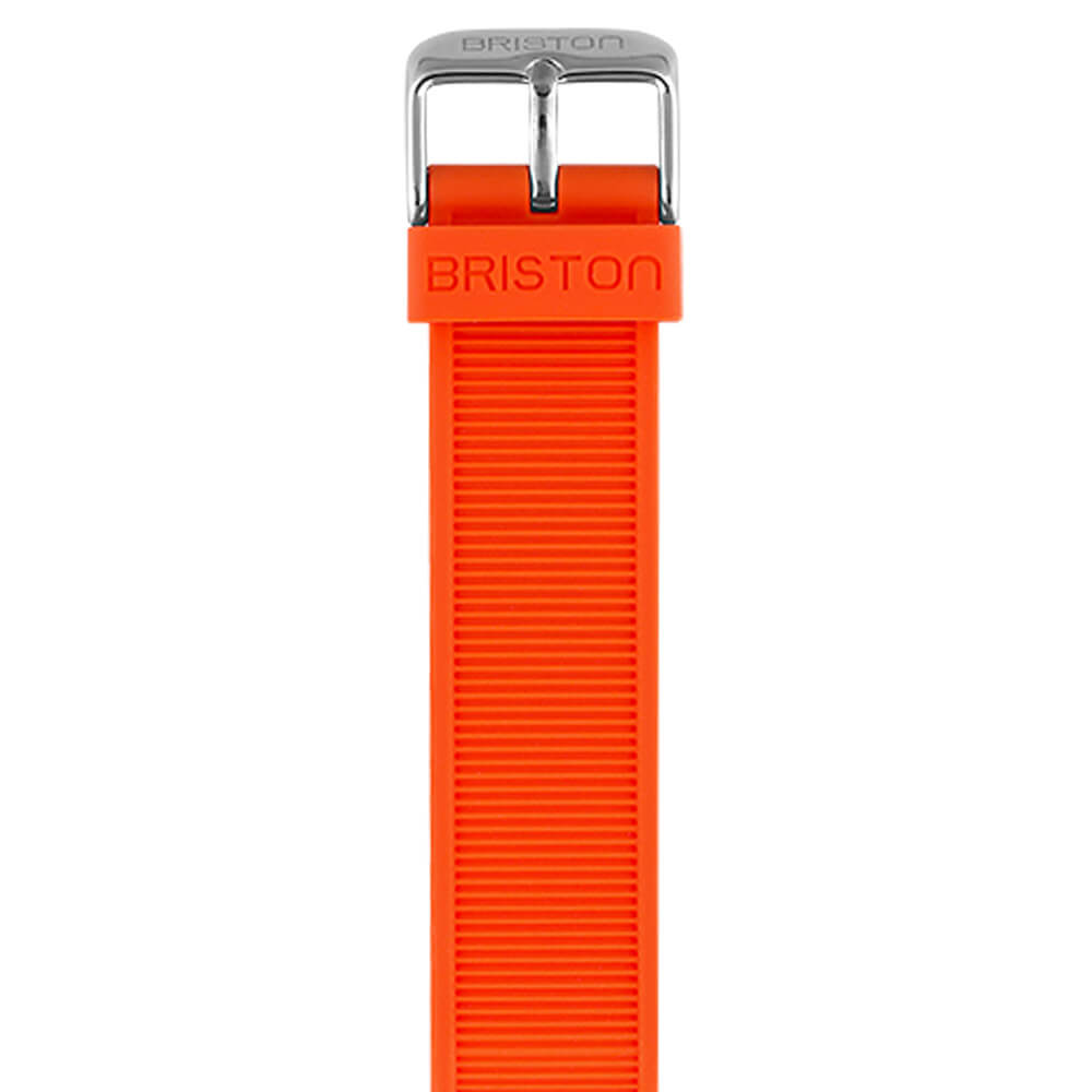briston-bracelet-rubber-20-mm-orange image 1