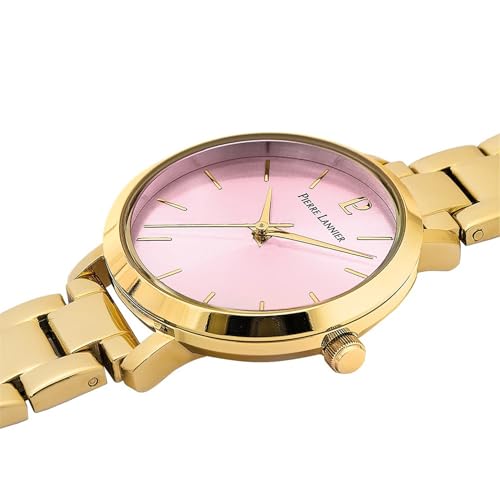 pierre-lannier-chouquette-montre-femme-acier-dor-cadran-rose image 4