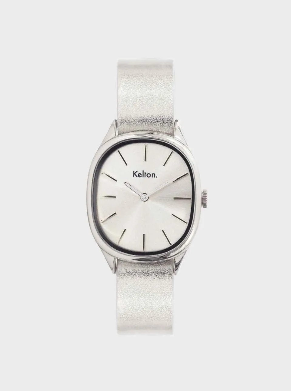 kelton-colorama-argent-montre-ovale-pop-fabriqu-e-en-france image 1