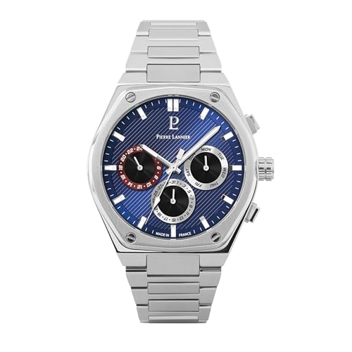 pierre-lannier-copilote-chronographe-quartz-42-5-mm-acier-inoxydable image 5