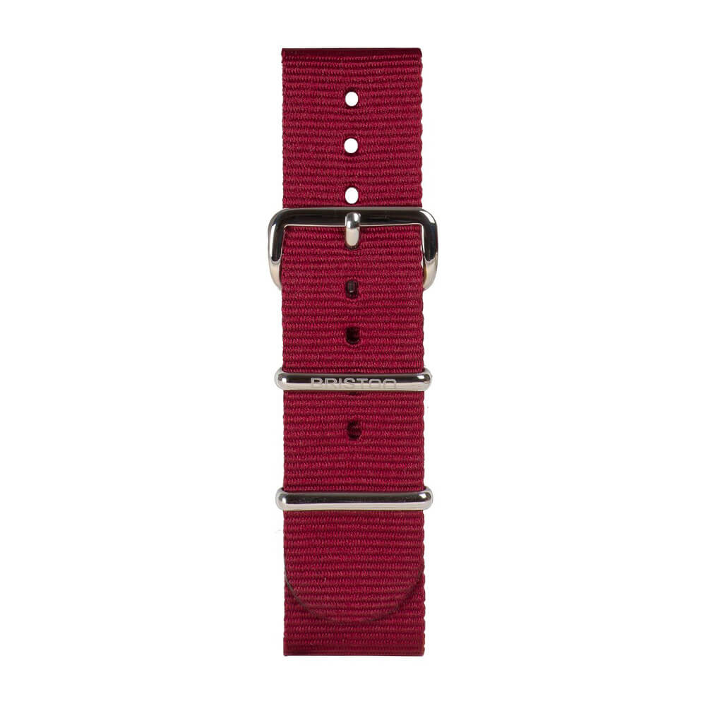 briston-bracelet-nato-nylon-20-mm-bordeaux-interchangeable image 2