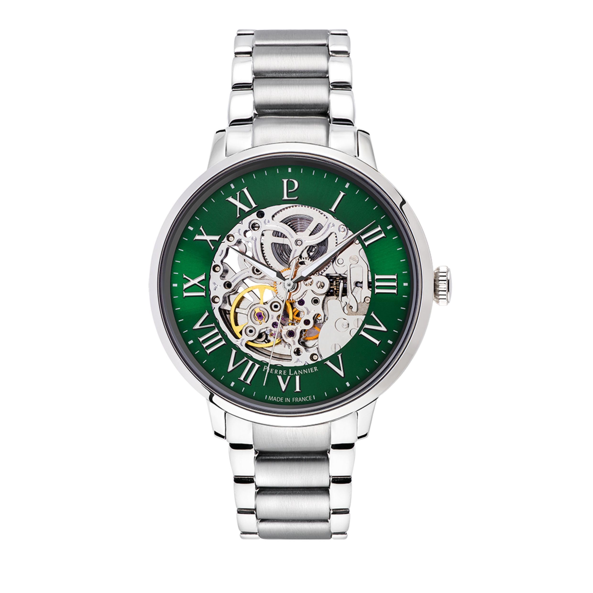 pierre-lannier-automatic-montre-automatique-42-mm-acier-inoxydable-5-atm-2 image 1