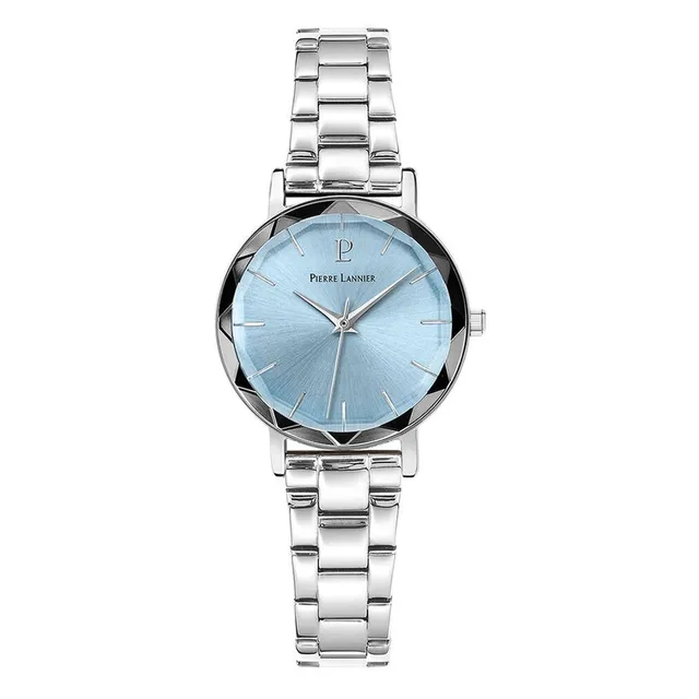 pierre-lannier-montre-femme-acier-cadran-bleu-collection-multiples image 1