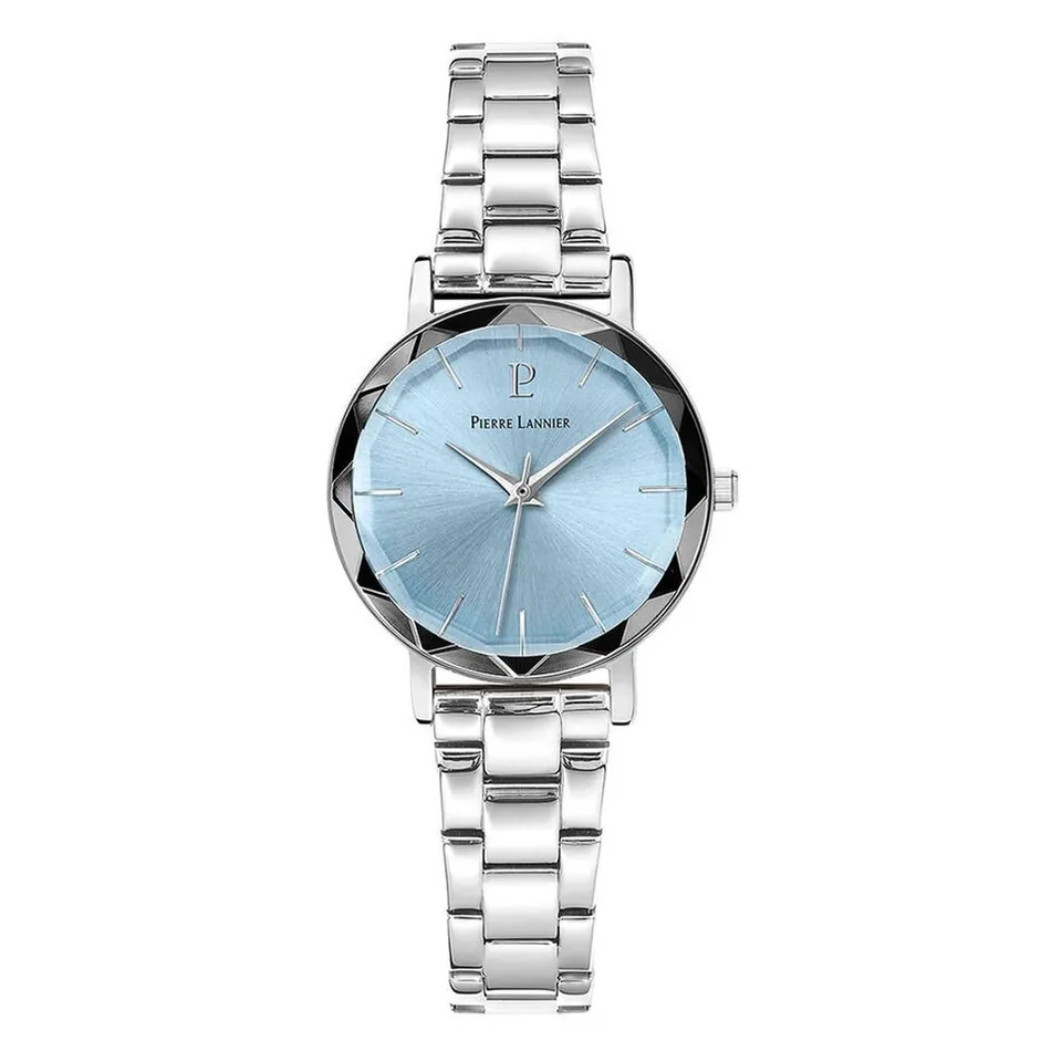 pierre-lannier-montre-femme-acier-cadran-bleu-collection-multiples image 1