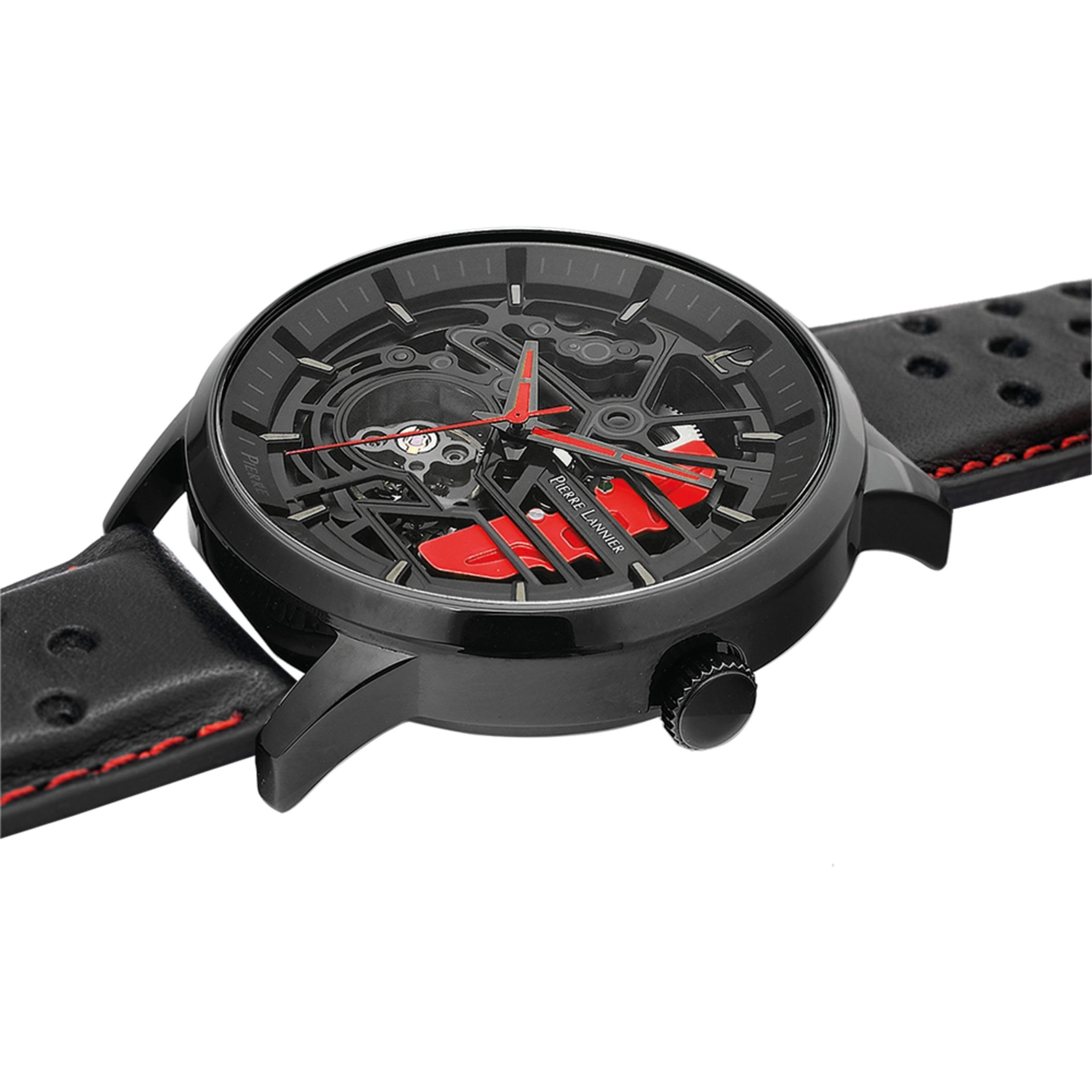pierre-lannier-paddock-montre-homme-automatique-acier-inoxydable-43-mm-5-atm image 2