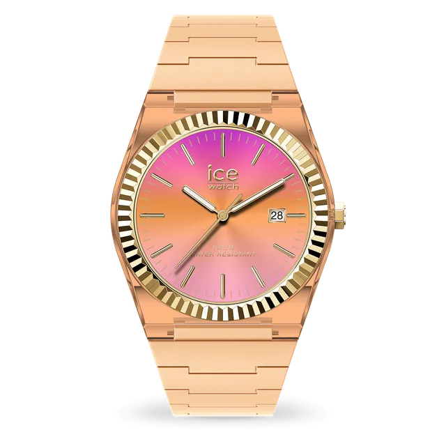 ice-watch-ice-power-sunset-peach-dor-montre-femme-silicone image 1