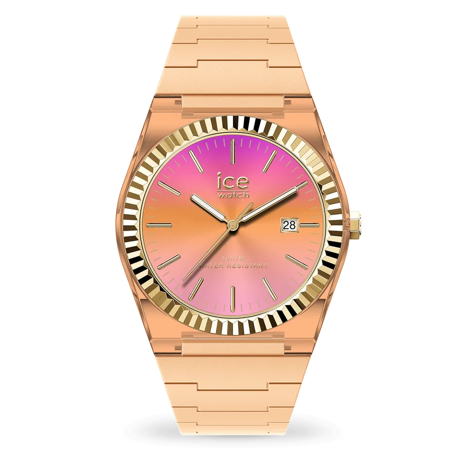 ice-watch-ice-power-sunset-peach-dor-montre-femme-silicone image 1