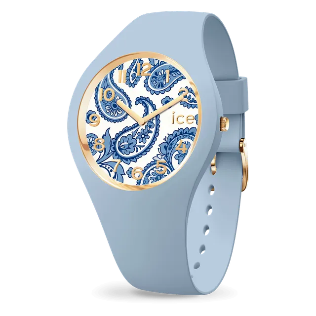 ice-watch-ice-flower-montre-blue-aura-florale-bleu-pastel image 1