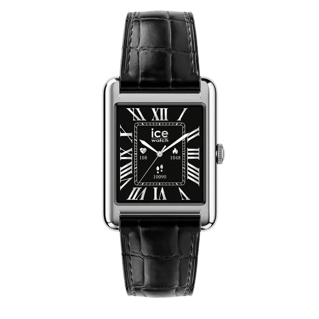 ice-watch-ice-smart-tks-2-0-rectangulaire-1-41-silver-black-cuir-noir-montre-con image 1