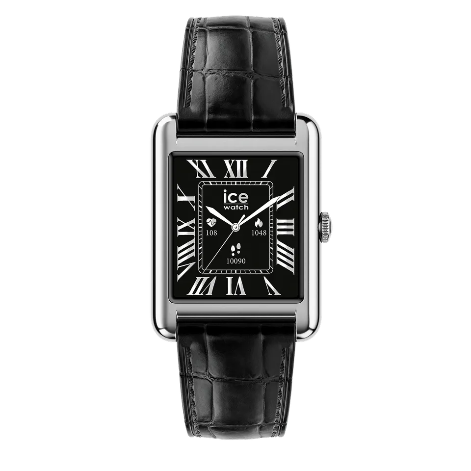 ice-watch-ice-smart-tks-2-0-rectangulaire-1-41-silver-black-cuir-noir-montre-con image 1