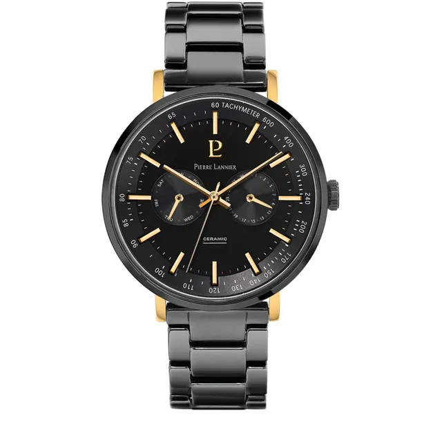pierre-lannier-ceramic-chronographe-quartz-43-mm-acier-inoxydable-5-atm image 1