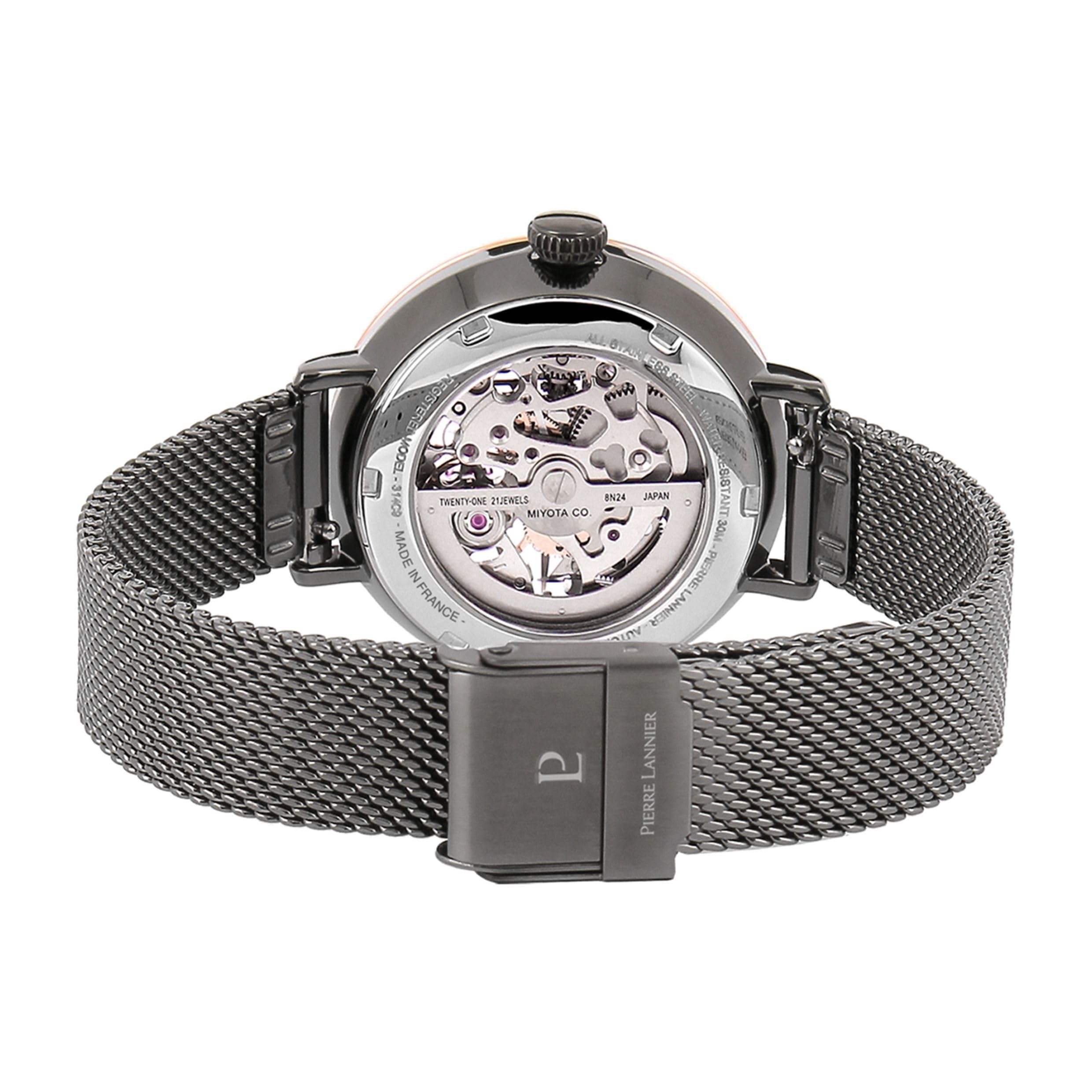 pierre-lannier-automatic-montre-automatique-acier-35-mm image 6