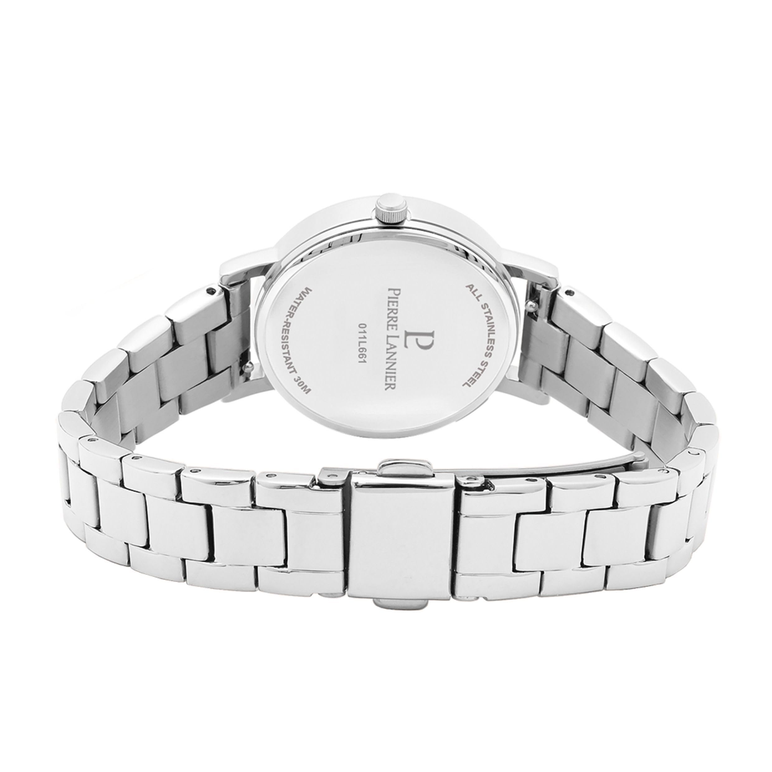 pierre-lannier-multiples-montre-quartz-30-mm-acier-inoxydable-cuir-5-atm image 5
