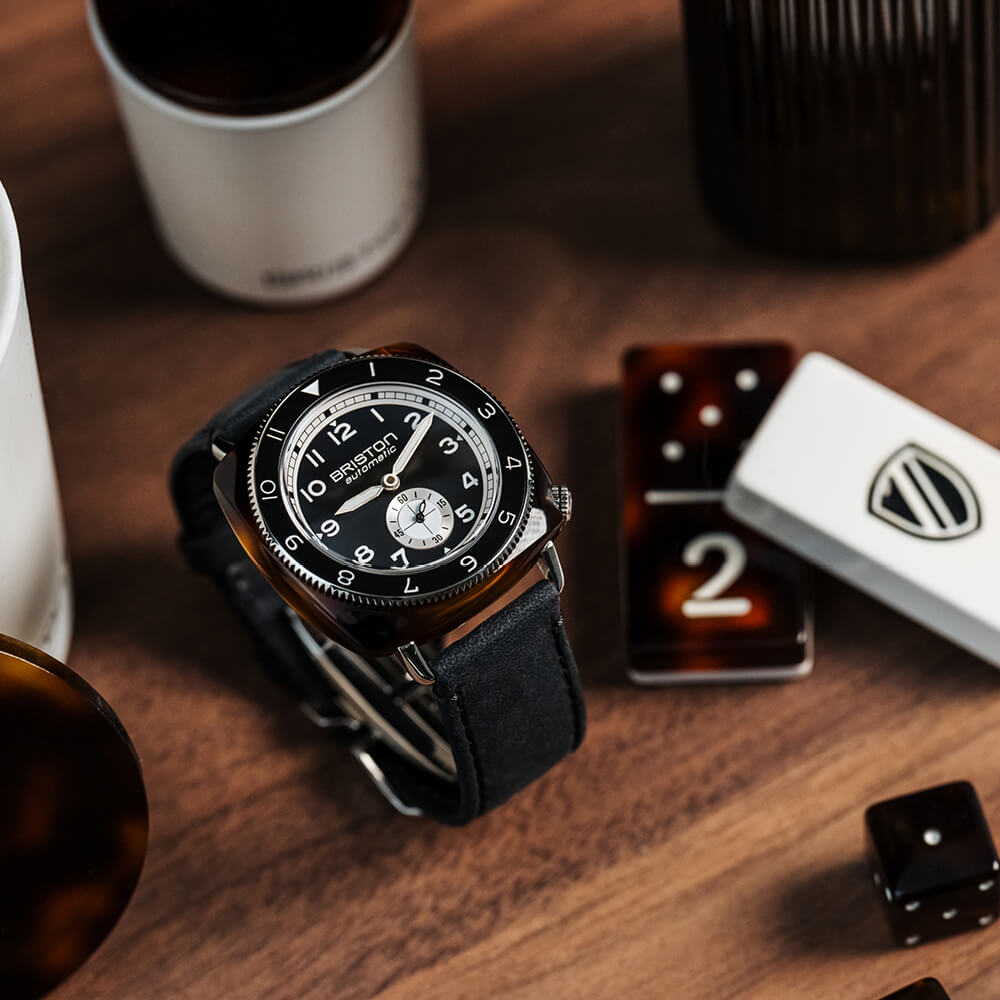 briston-clubmaster-legend-petite-seconde-automatique-39-mm-noir-cuir image 5