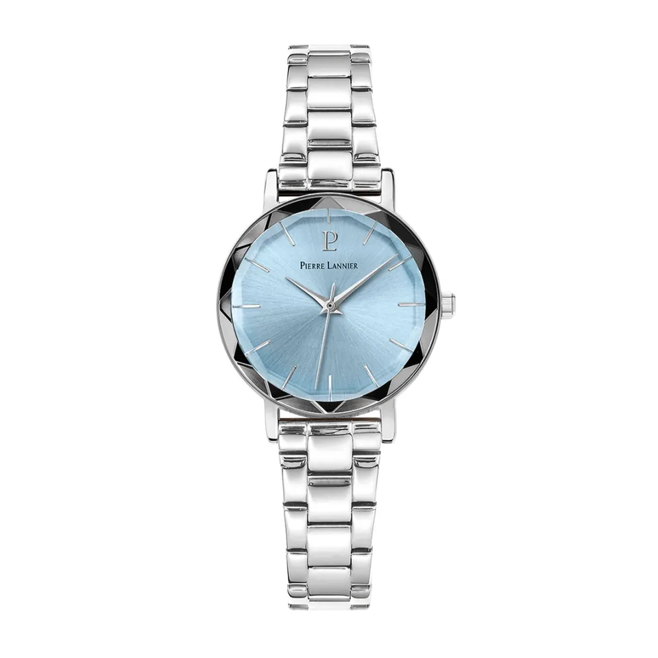pierre-lannier-multiples-montre-quartz-30-mm-acier-inoxydable-cuir-5-atm image 1