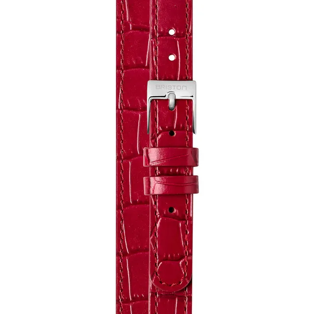 briston-bracelet-cuir-luxury-bordeaux-12-mm-imitation-alligator image 1