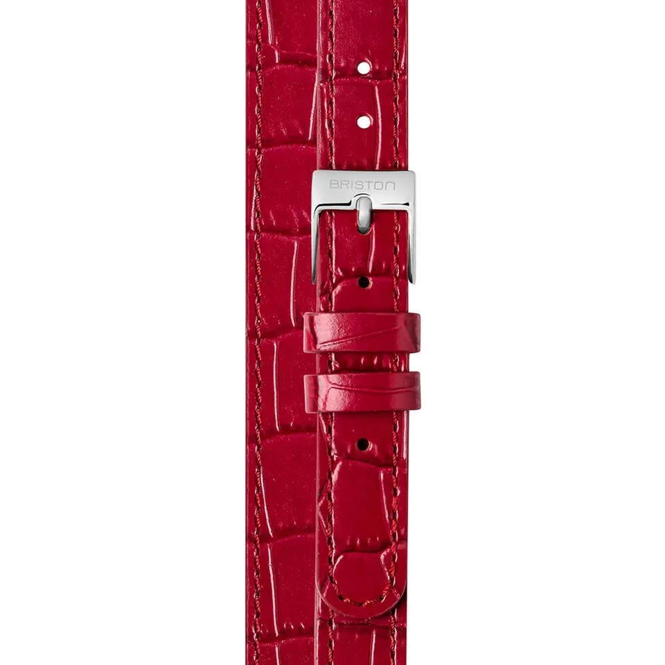 briston-bracelet-cuir-luxury-bordeaux-12-mm-imitation-alligator image 1
