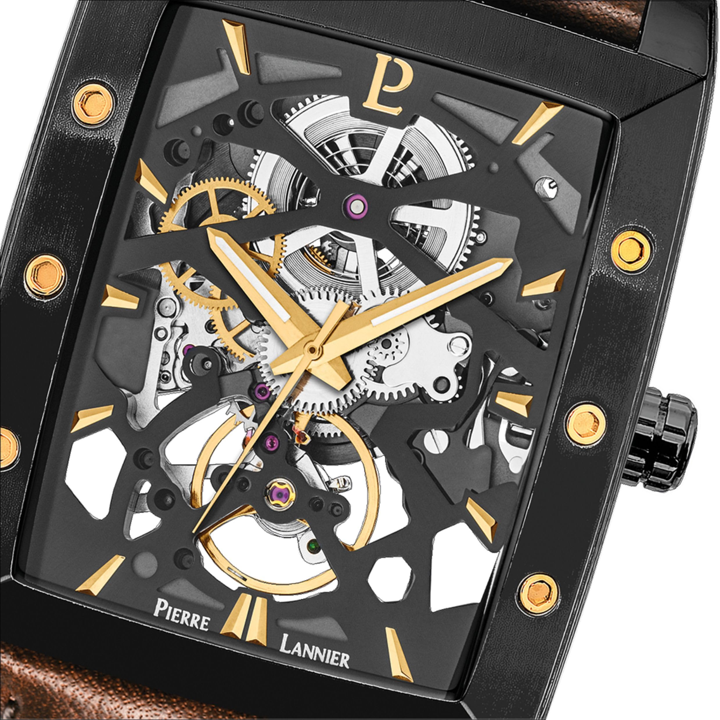 pierre-lannier-hector-automatique-montre-homme-acier-inoxydable-5-atm image 3