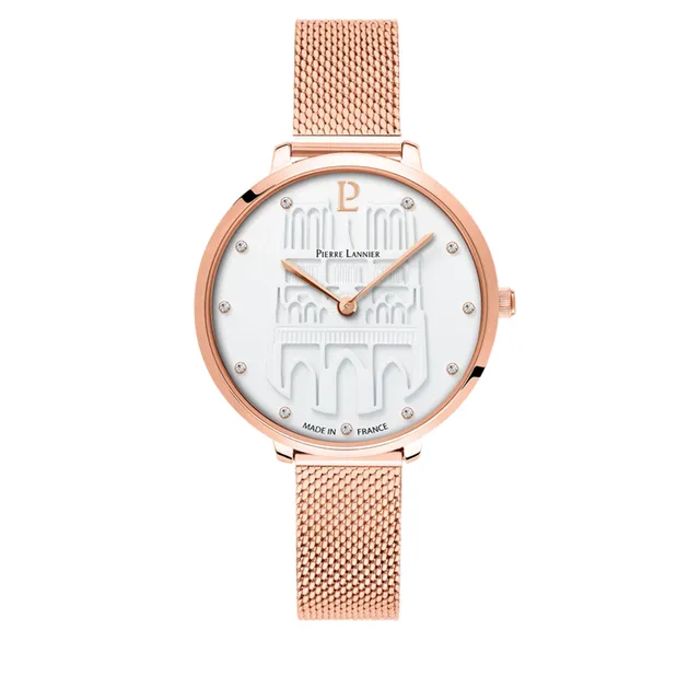 pierre-lannier-coeur-battant-montre-femme-33-mm-acier-inoxydable image 1