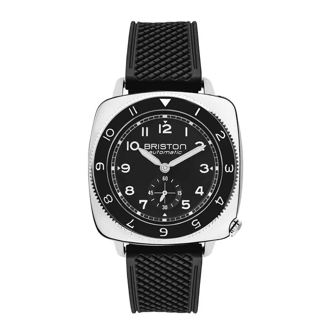briston-clubmaster-legend-petite-seconde-39-mm-automatique-acier-noir-fkm image 1