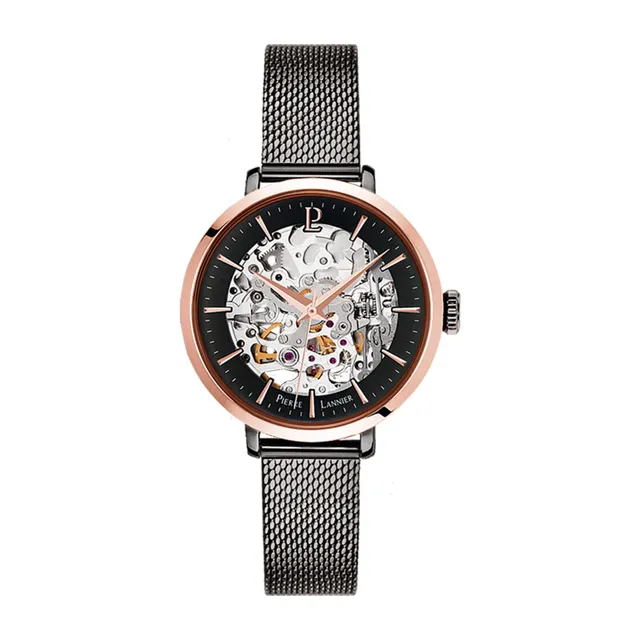 pierre-lannier-automatic-montre-automatique-acier-35-mm image 1