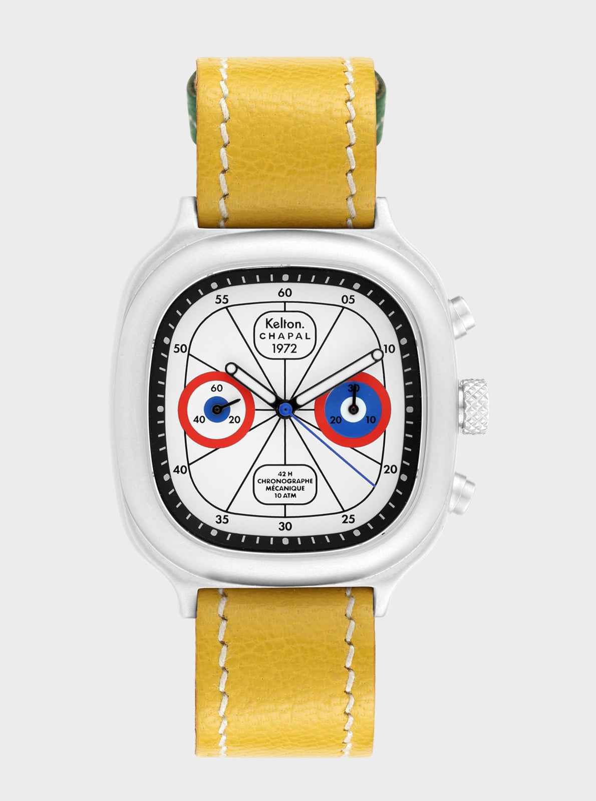 kelton-chronographe-1972-sky-red-blue-x-chapal-montre image 4