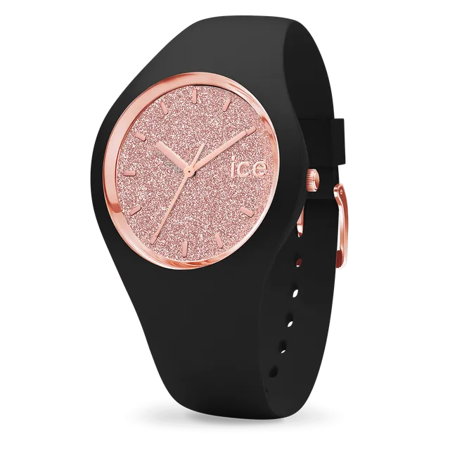 ice-watch-ice-glitter-black-rose-gold-montre-paillet-e-femme image 1