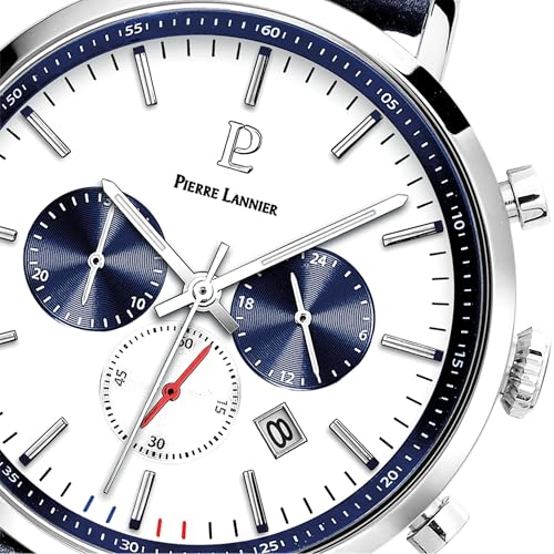 pierre-lannier-chronographe-baron-montre-homme-acier-inoxydable-43-mm-quartz-5-a image 8