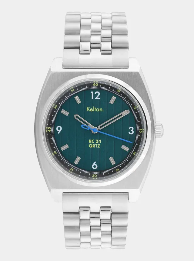 montre-kelton-rc24-electric-quartz-verte-bracelet-jubilee image 1