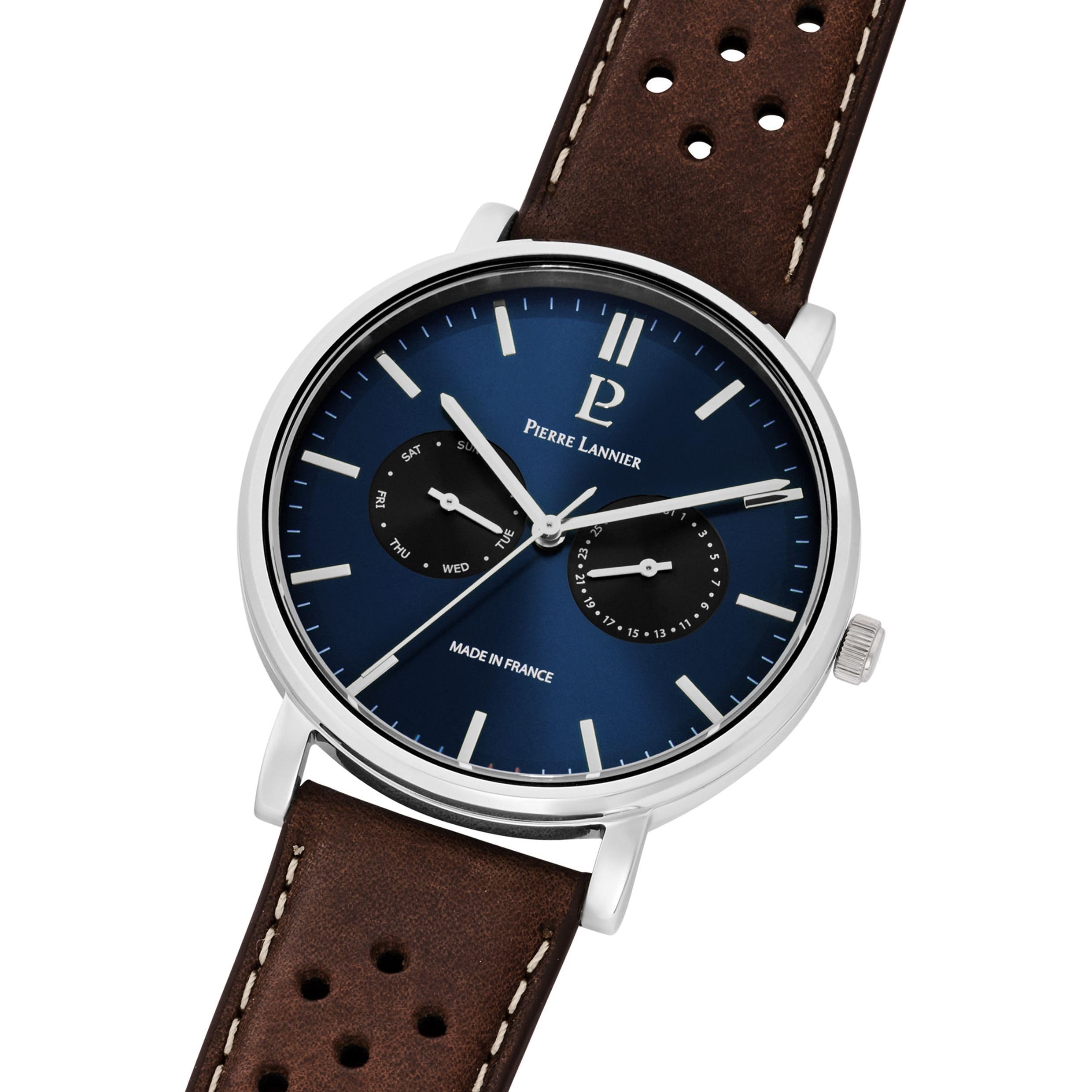 pierre-lannier-chronographe-essential-quartz-40-5-mm-acier-inoxydable-5-atm image 3