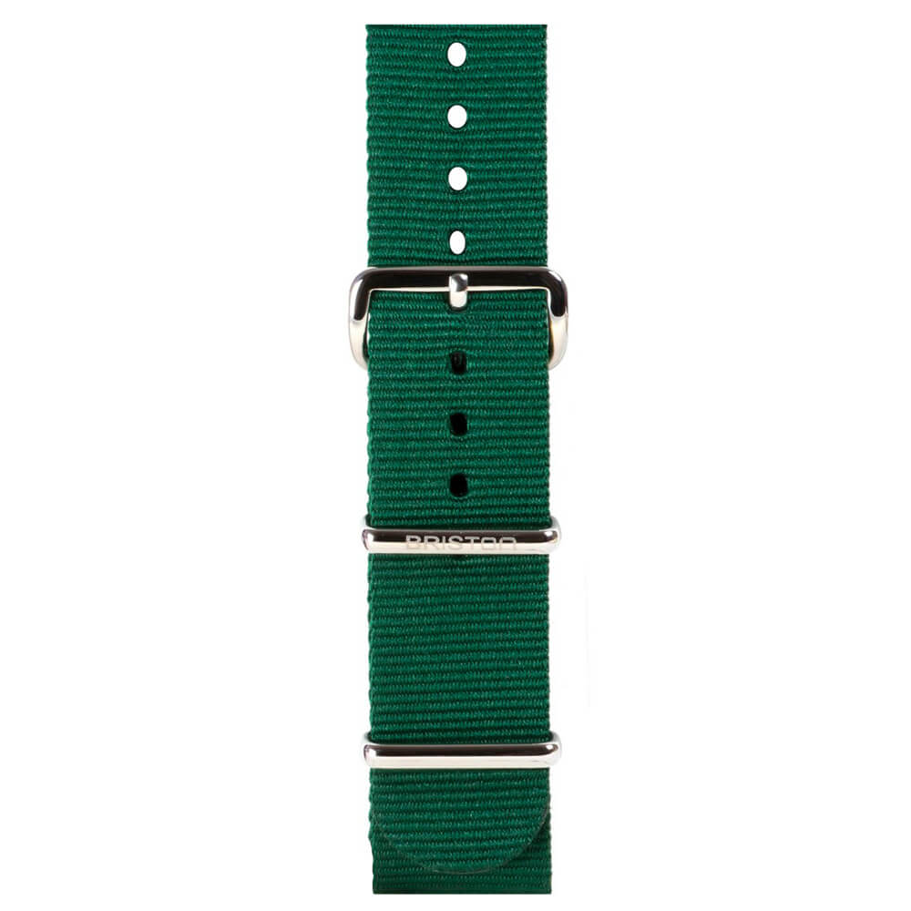 briston-clubmaster-classic-bracelet-type-nato-vert-anglais-20-mm image 1