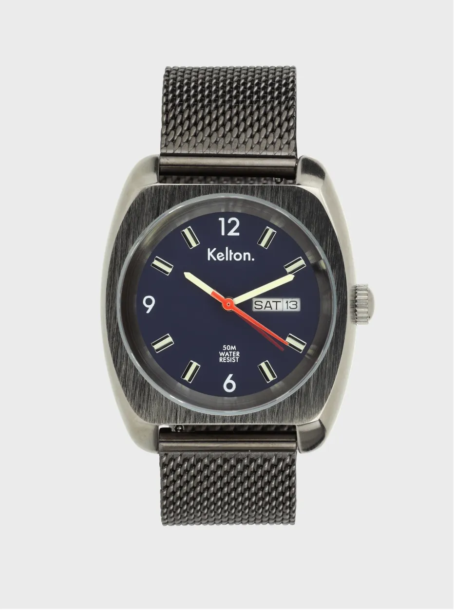montre-kelton-rc-22-navy-mesh-jour-date-milanais image 1