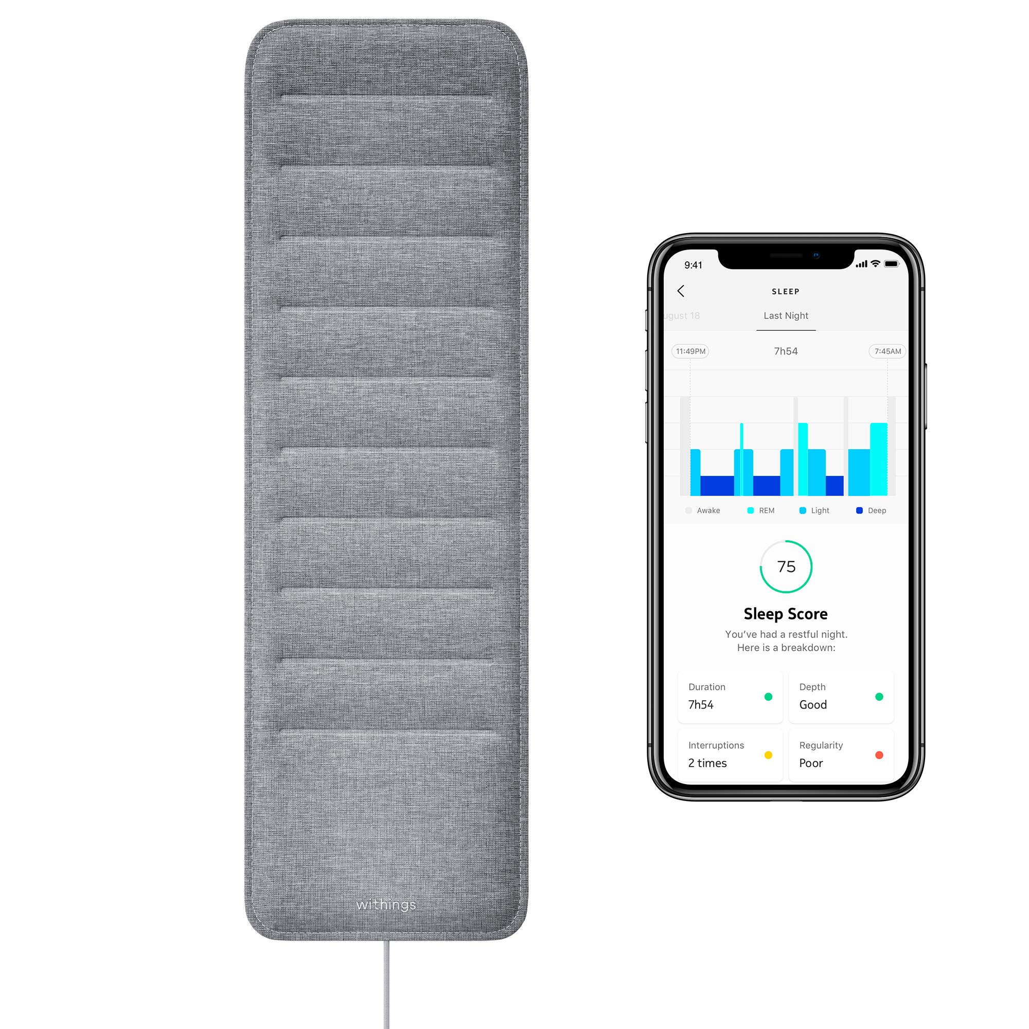 withings-sleep-capteur-de-sommeil-et-domotique-sous-matelas image 1