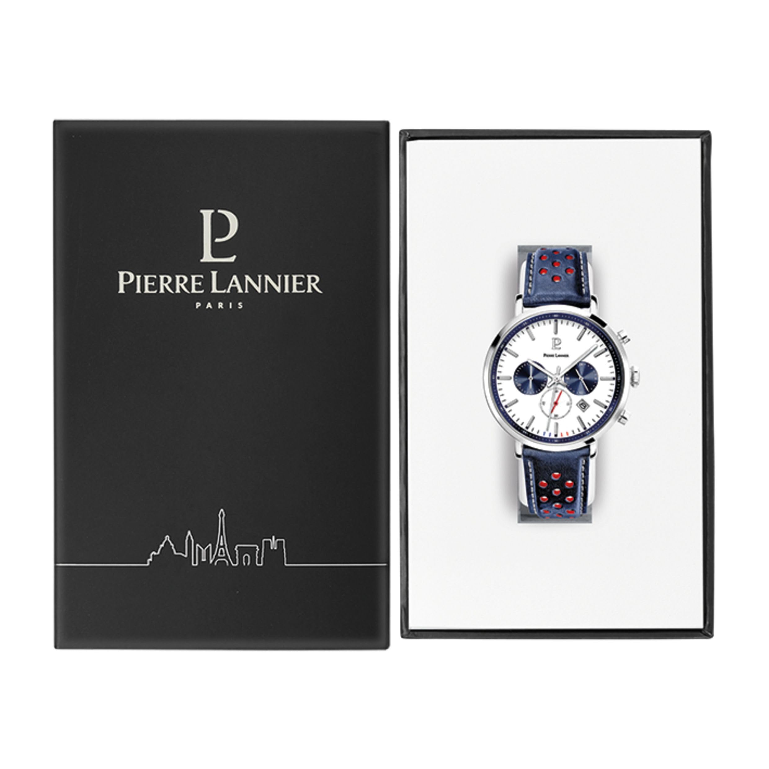 pierre-lannier-chronographe-baron-montre-homme-acier-inoxydable-43-mm-quartz-5-a image 5