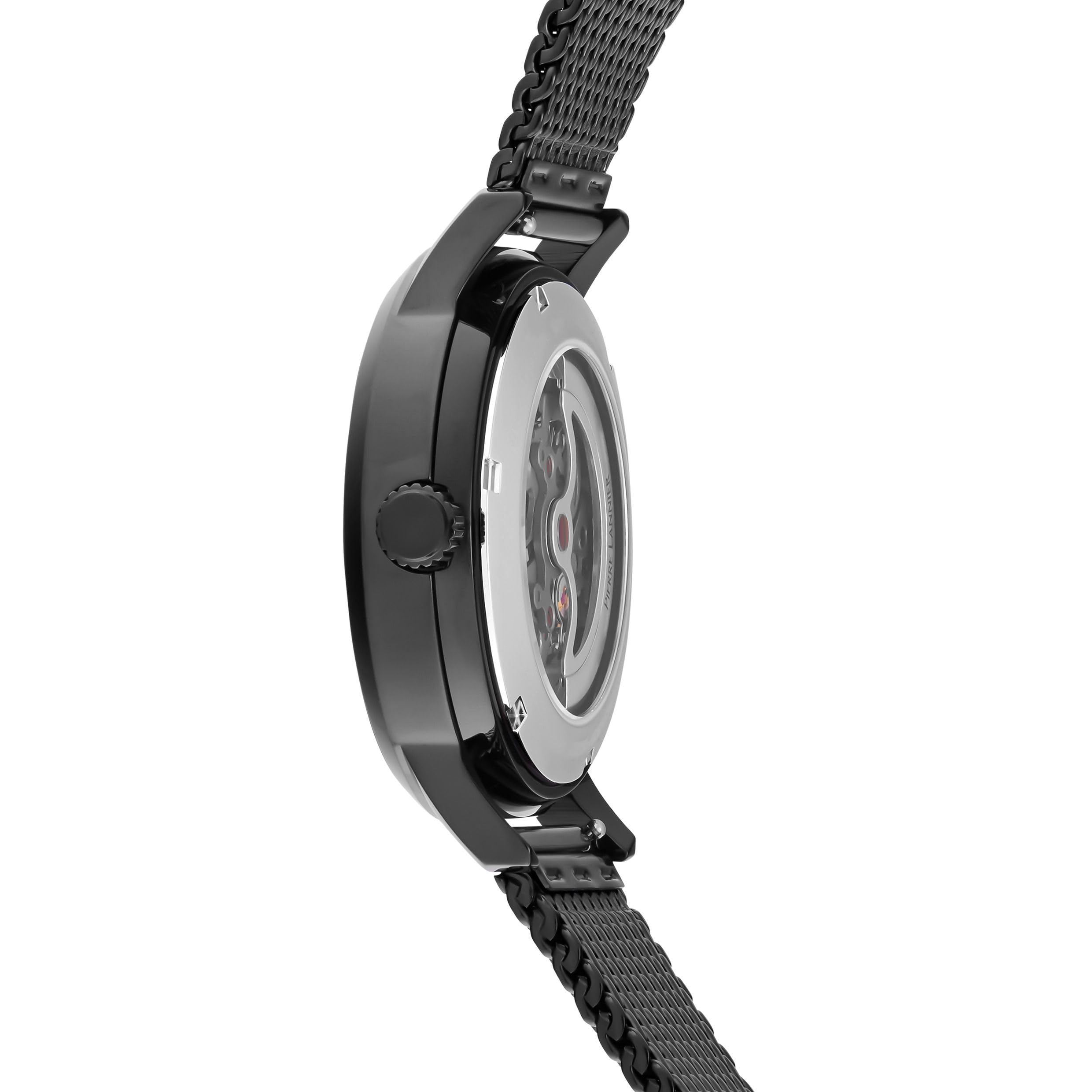 pierre-lannier-paddock-montre-automatique-acier-43-mm-5-atm image 2