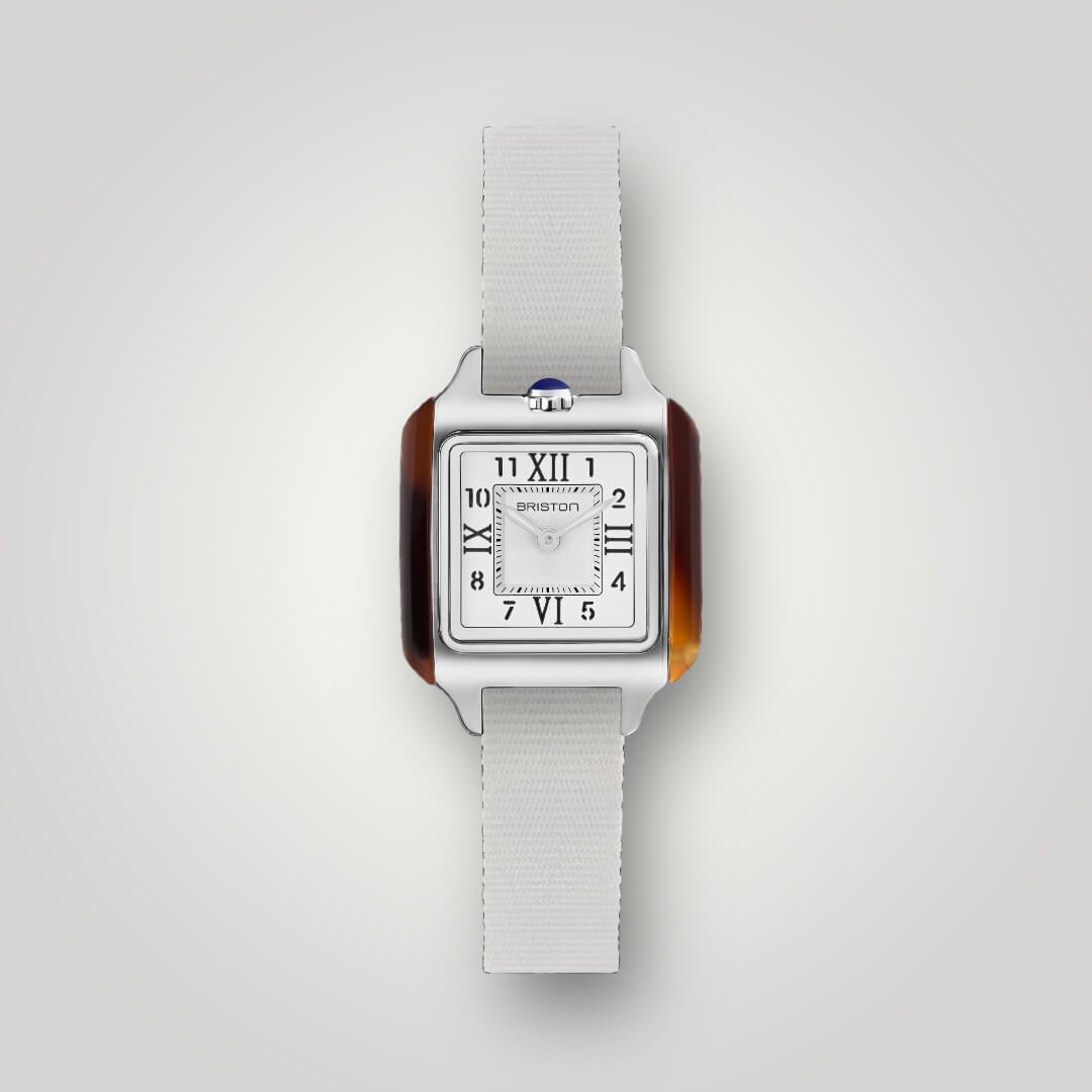 briston-bracelet-type-nato-12-mm-nylon-blanc-clubmaster-lady image 2