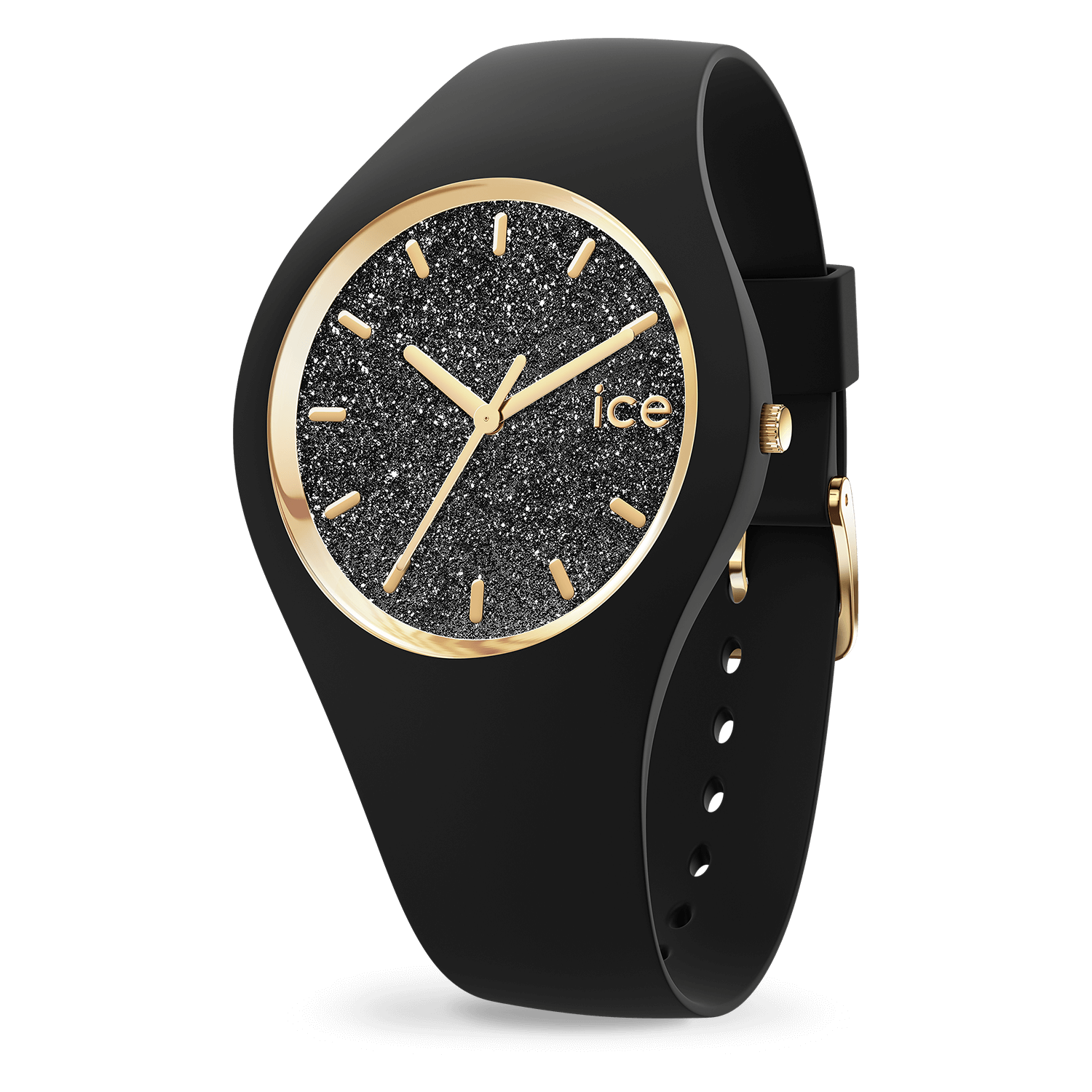 ice-watch-ice-glitter-black-montre-femme-paillettes-noir-et-dor image 1
