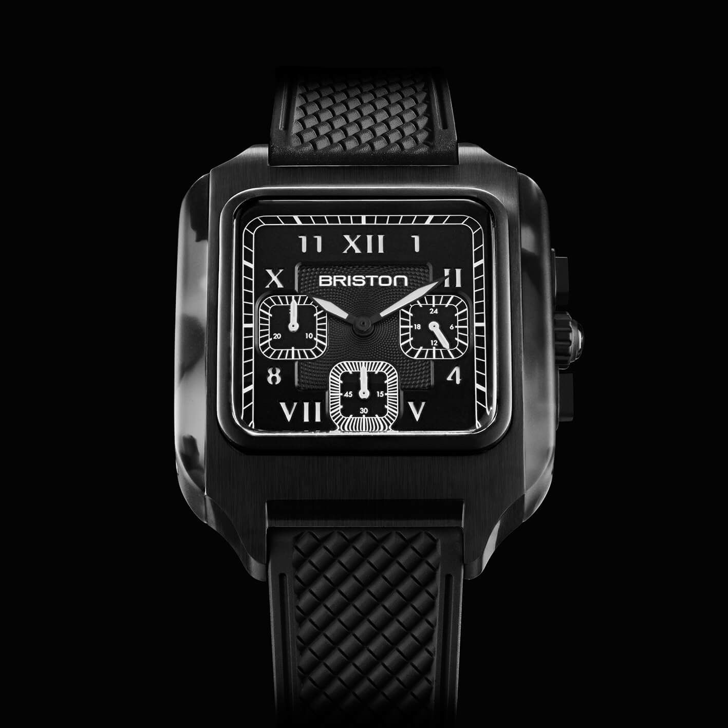 briston-streamliner-kennedy-chrono-alpine-hunter-38-5-mm-noir-mat image 2
