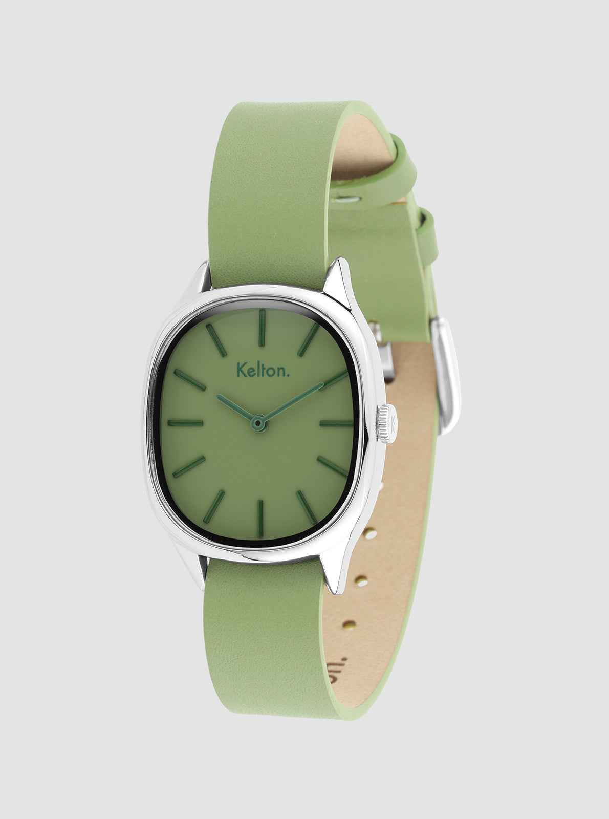 kelton-colorama-sauge-montre-ovale-bracelet-interchangeable image 3