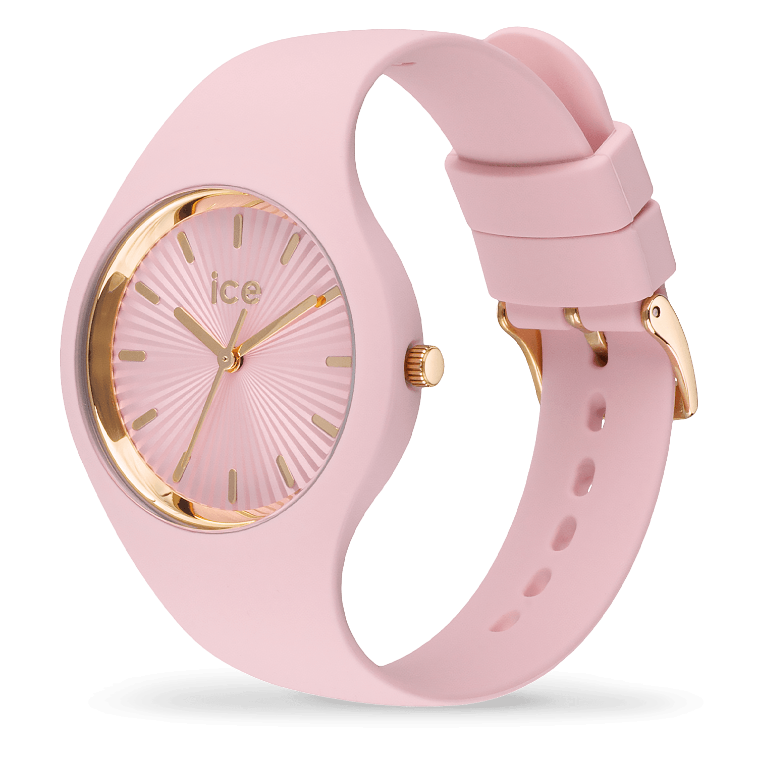 ice-watch-ice-champagne-soft-pink-montre-femme-rose-poudr-et-dor image 2